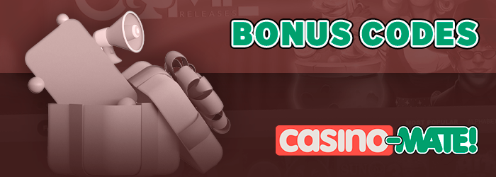 About bonus codes for players from Australia at Casino Mate 