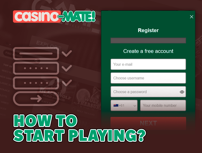 How to create a new account at Casino Mate - step-by-step instructions