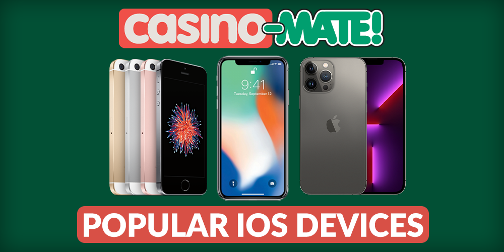 Popular iOS devices used to visit Casinos Mate
