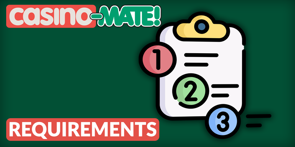 Requirements at Mate Club