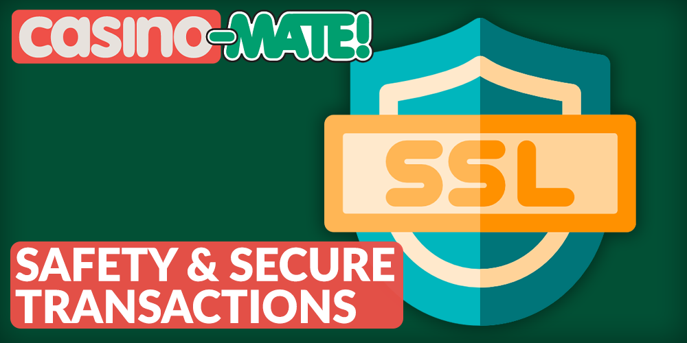 SLL Transactions protection in Mate Casino