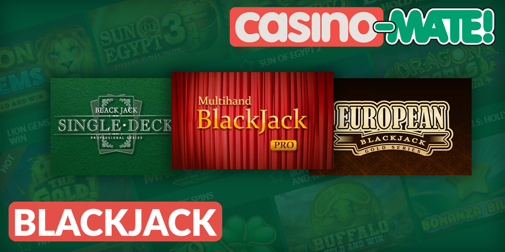 Different Blackjack in the Casino Mate