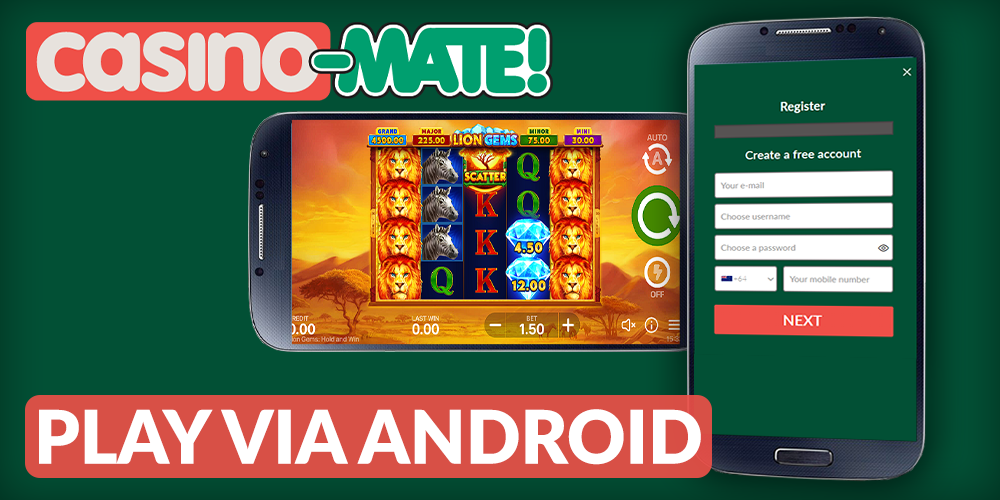 How to start playing Casino Mate gambling on Android devices
