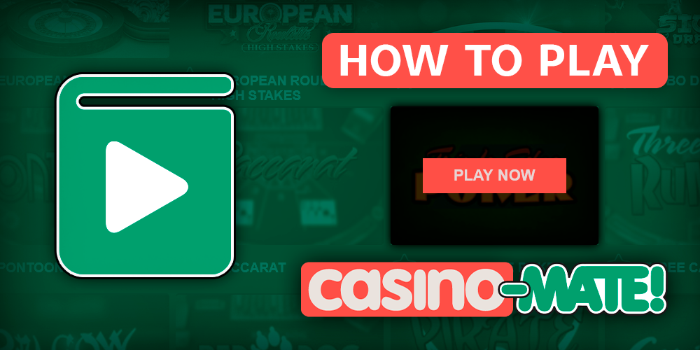 How to start playing Table Games at Casino Mate - instructions