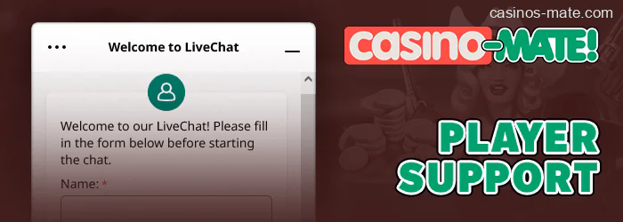 Information about Casino Mate customer support