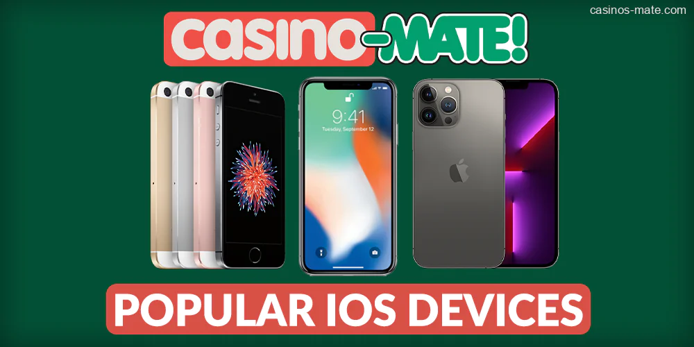 Popular iOS devices used to visit Casinos Mate