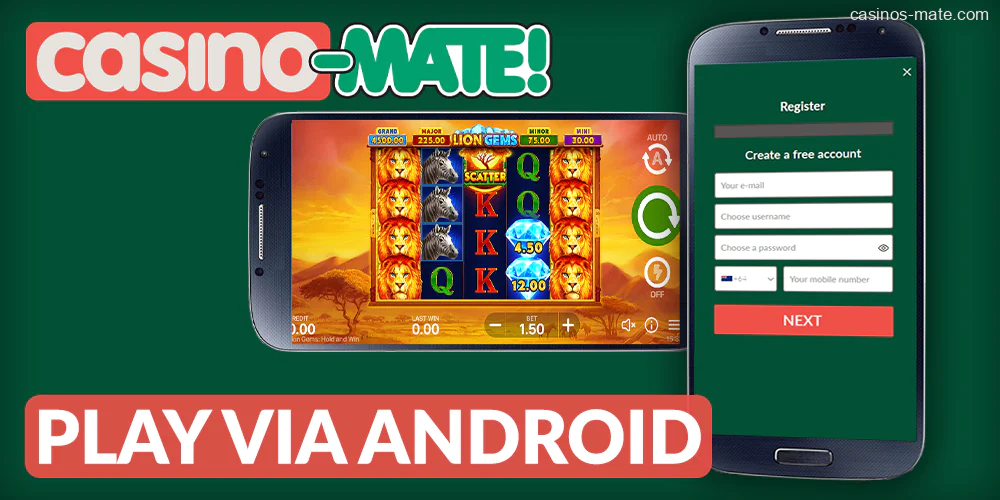 How to start playing Casino Mate gambling on Android devices