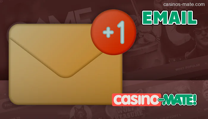 Contacting Casino Mate support agents via email messages