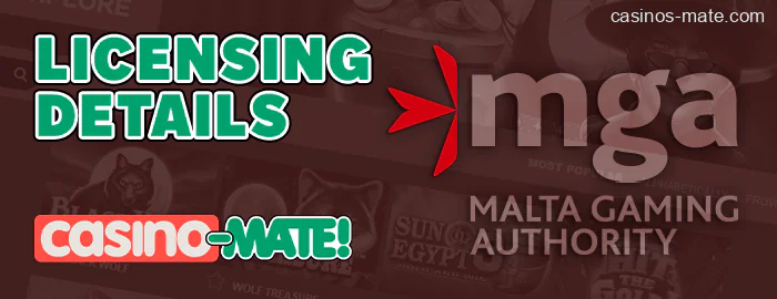 About Mate Casino license - Malta Gaming Authority