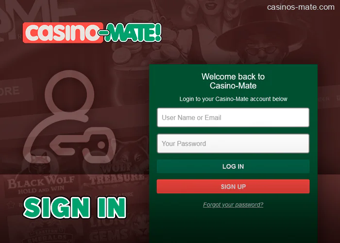Authorize your personal account at Casino Mate - step-by-step instructions