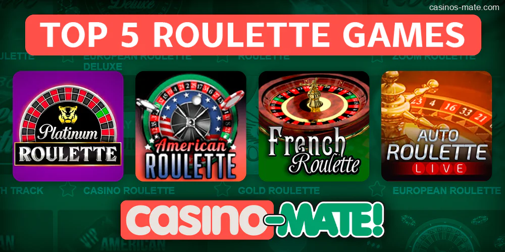 Best Roulette Games at Casino Mate - top 5 roulette games at online casinos